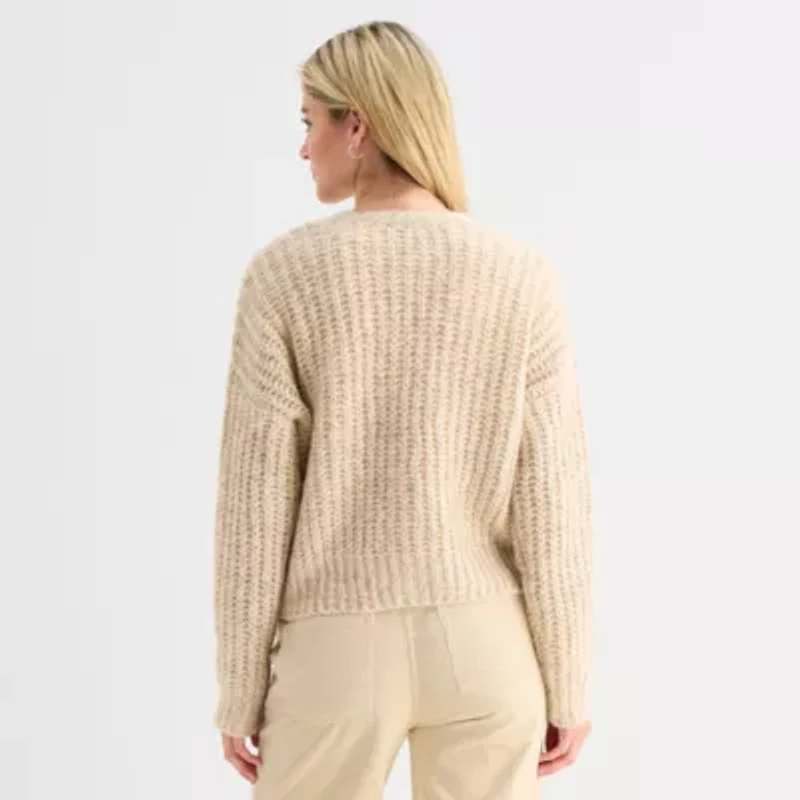 a.n.a Womens V Neck Long Sleeve Button Cardigan