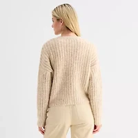 a.n.a Womens V Neck Long Sleeve Button Cardigan