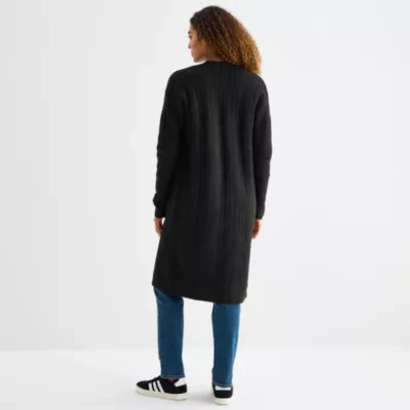 a.n.a Womens Long Sleeve Open Front Cardigan
