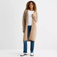 a.n.a Womens Long Sleeve Open Front Cardigan