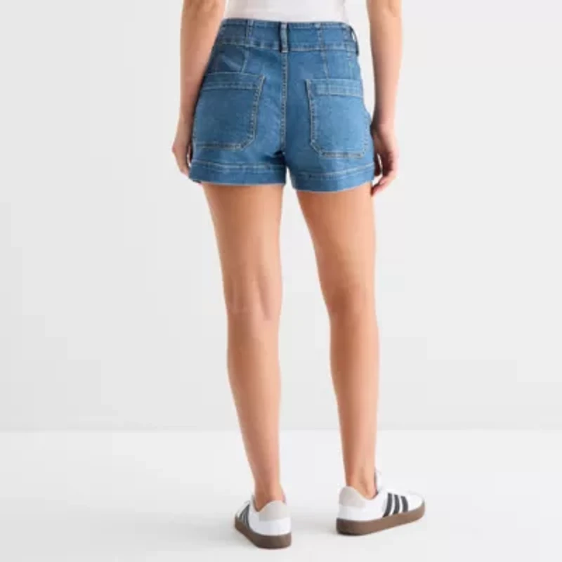 a.n.a Womens Highest Rise Denim Short