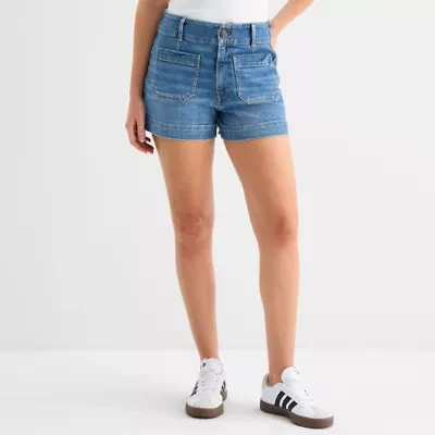 a.n.a Womens 3 1/2" Highest Rise Denim Short