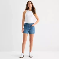 a.n.a Womens Highest Rise Denim Short