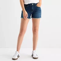 a.n.a Womens Mid Rise Denim Short