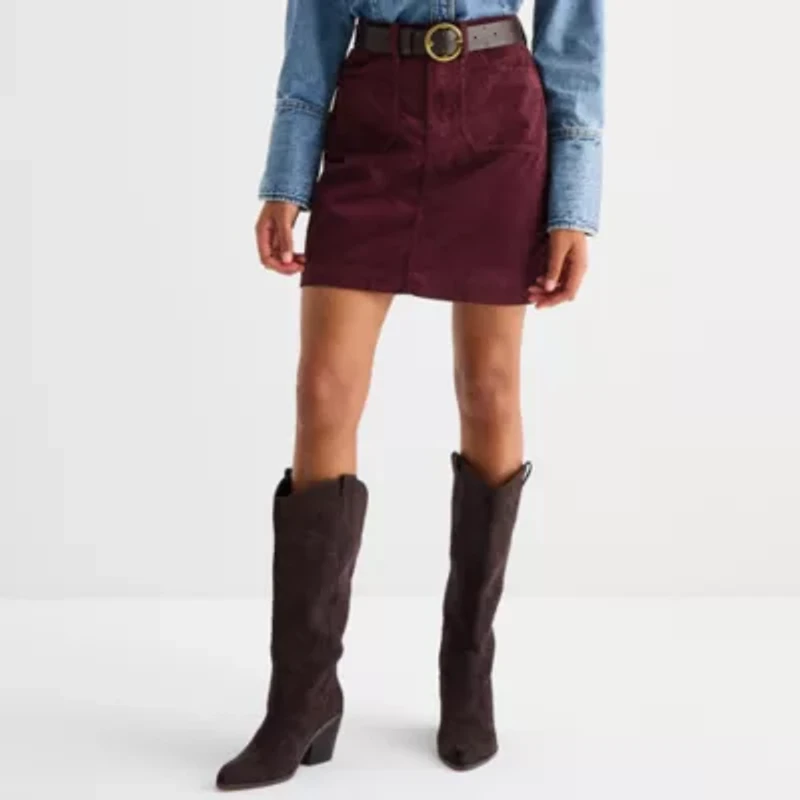 a.n.a Womens High Rise A-Line Skirt