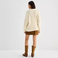 a.n.a Womens Long Sleeve Sweater Dress