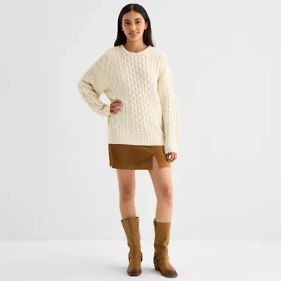 a.n.a Womens Long Sleeve Sweater Dress