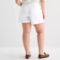 a.n.a Womens Highest Rise Plus Denim Short