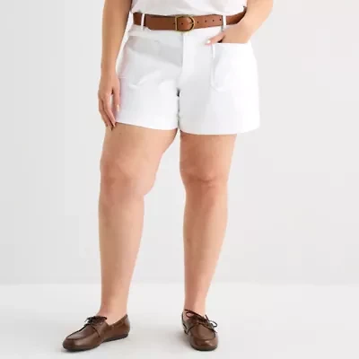 a.n.a Womens Plus 3 1/2" Highest Rise Denim Short