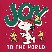 Mens Crew Neck Short Sleeve Regular Fit Peanuts Snoopy Graphic T-Shirt