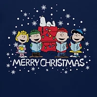 Mens Crew Neck Short Sleeve Regular Fit Peanuts Graphic T-Shirt