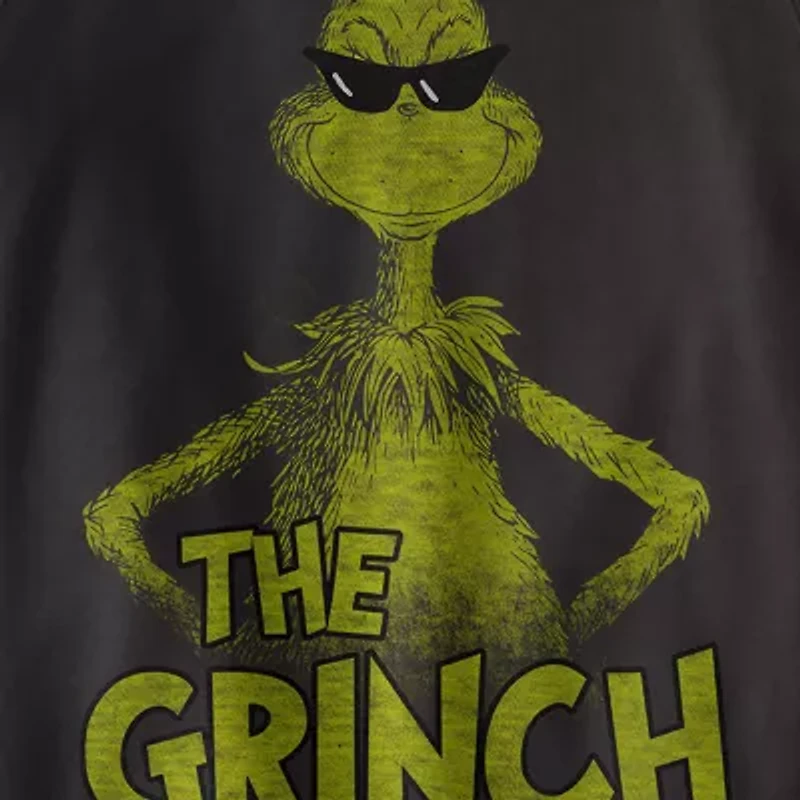 Mens Crew Neck Long Sleeve Grinch Sweatshirt