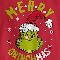 Mens Crew Neck Long Sleeve Grinch Sweatshirt