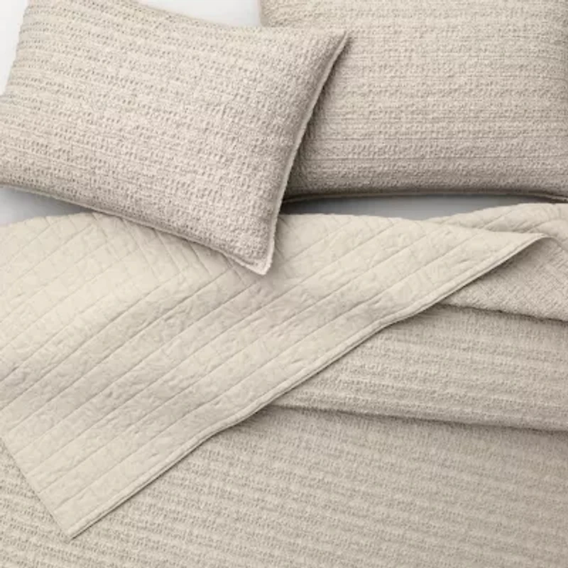 Linery Cotton Waffle Weave 3-pc. Quilt Set