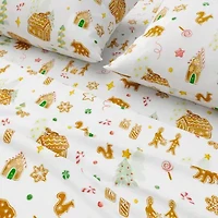 Linery 100% Turkish Cotton Christmas Flannel Sheet Set