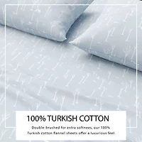 Linery 100% Turkish Cotton Lodge Flannel Sheet Set