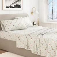 Linery 100% Turkish Cotton Holiday Flannel Sheet Set