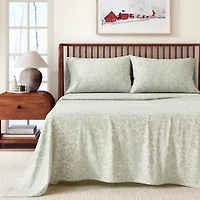 Linery 100% Turkish Cotton Winter Floral Flannel Sheet Set