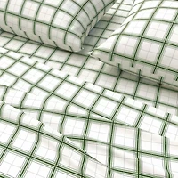 Linery 100% Turkish Cotton Plaid Flannel Sheet Set