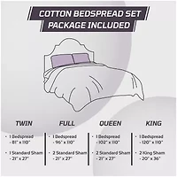 Better Trends Ashton Bedspread Set