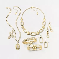 Liz Claiborne Womens Oval Drop Earrings