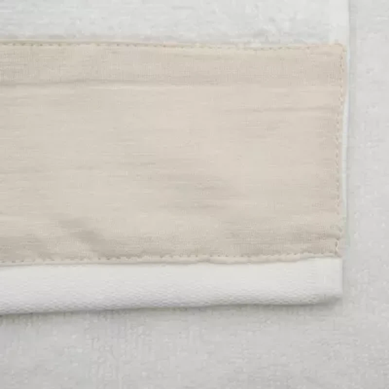 Linery Ultra-Soft Cotton And Linen-Like Bordered -pc. Quick Dry Bath Towel Set