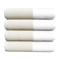 Linery Ultra-Soft Cotton And Linen-Like Bordered -pc. Quick Dry Bath Towel Set