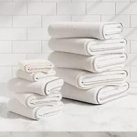 Linery Cotton And Decorative Bordered -pc. Quick Dry Bath Towel Set