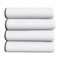 Linery Cotton And Decorative Bordered -pc. Quick Dry Bath Towel Set
