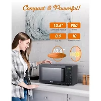 Commercial Chef 0.9 Cu. Ft. Combo Countertop Microwave And 0.9 Cu Ft Air Fryer