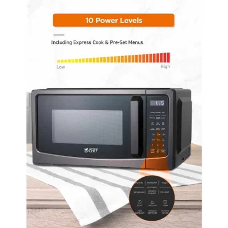 Commercial Chef 1.1 Cu Ft Counter Microwave