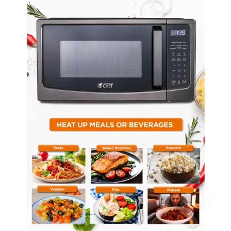 Commercial Chef 1.1 Cu Ft Counter Microwave