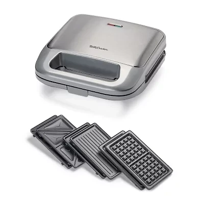 Betty Crocker 3-in-1 Indoor Grill + Sandwich and Waffle Maker