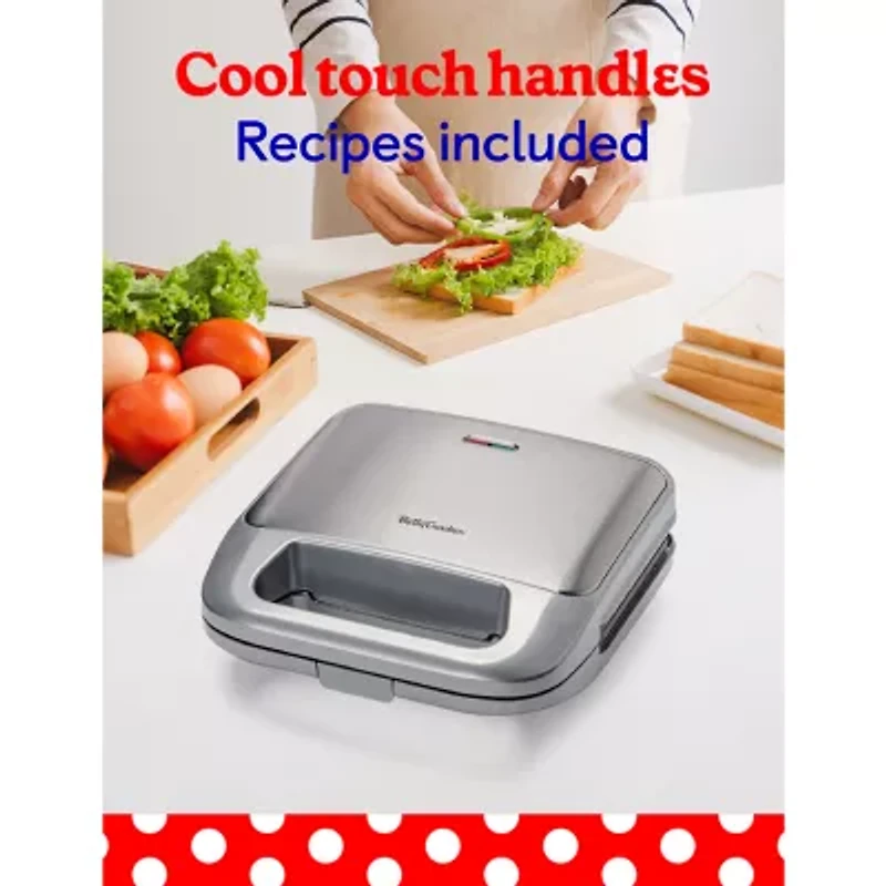Betty Crocker 3-in-1 Indoor Grill + Sandwich and Waffle Maker