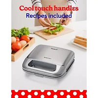 Betty Crocker 3-in-1 Indoor Grill + Sandwich and Waffle Maker