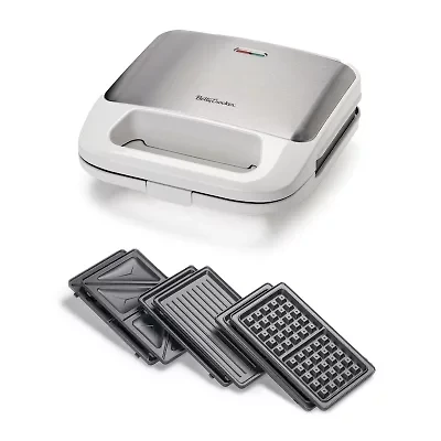 Betty Crocker 3-in-1 Indoor Grill + Sandwich and Waffle Maker