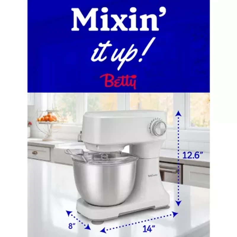 Betty Crocker 3.7qt 10-Speed 4 Qt Stand Mixer