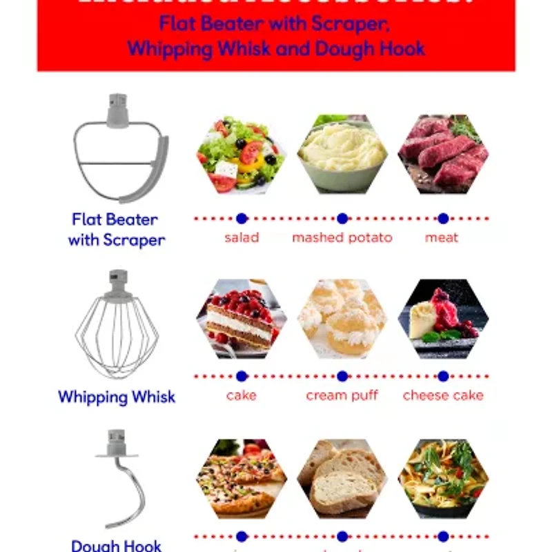 Betty Crocker 3.7qt 10-Speed 4 Qt Stand Mixer