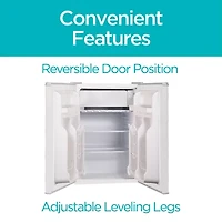 BLACK+DECKER 2.5-Cu. Ft. Compact Refrigerator - White