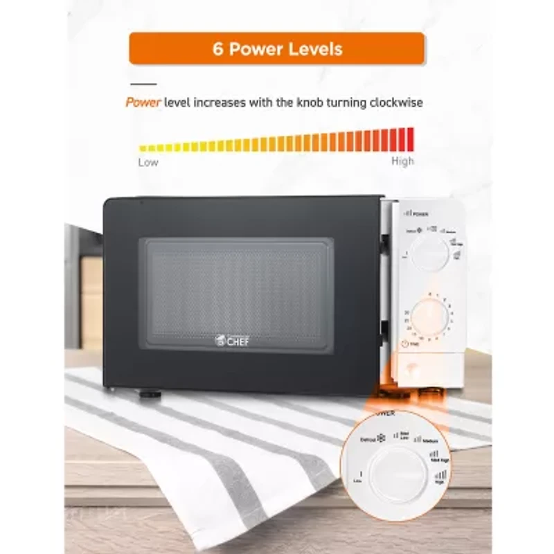 Commercial Chef 0.6-Cu. Ft. Countertop Microwave