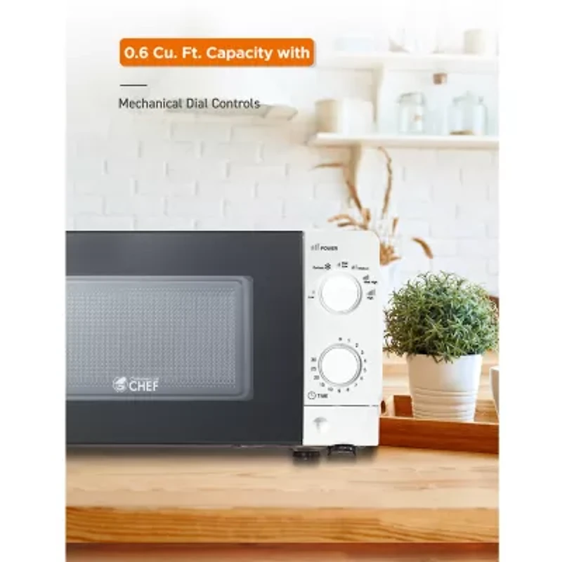 Commercial Chef 0.6-Cu. Ft. Countertop Microwave