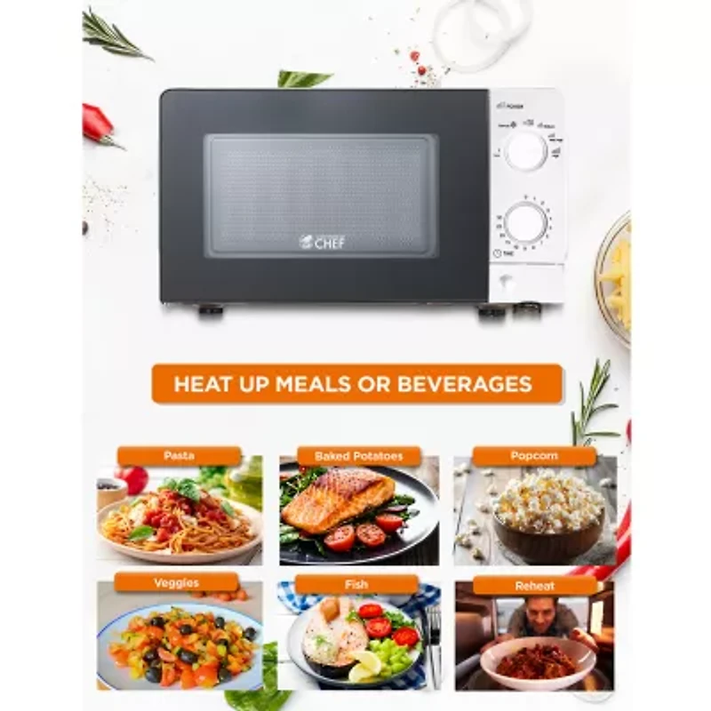 Commercial Chef 0.6-Cu. Ft. Countertop Microwave