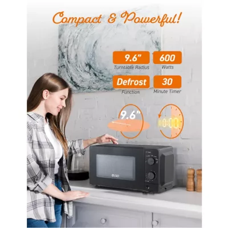 Commercial Chef 0.6-Cu. Ft. Countertop Microwave - Black