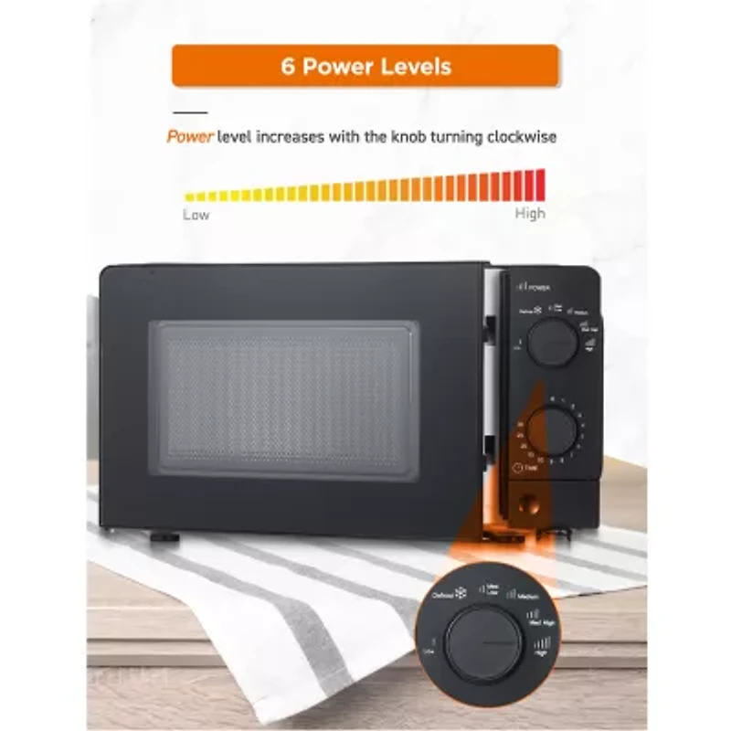 Commercial Chef 0.6-Cu. Ft. Countertop Microwave - Black