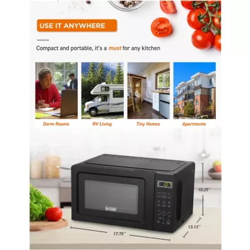 Commercial Chef 0.7-Cu. Ft. Countertop Microwave
