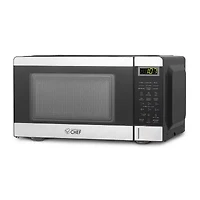 Commercial Chef 0.7-Cu. Ft. Countertop Microwave - Black with Stainless Steel Trim