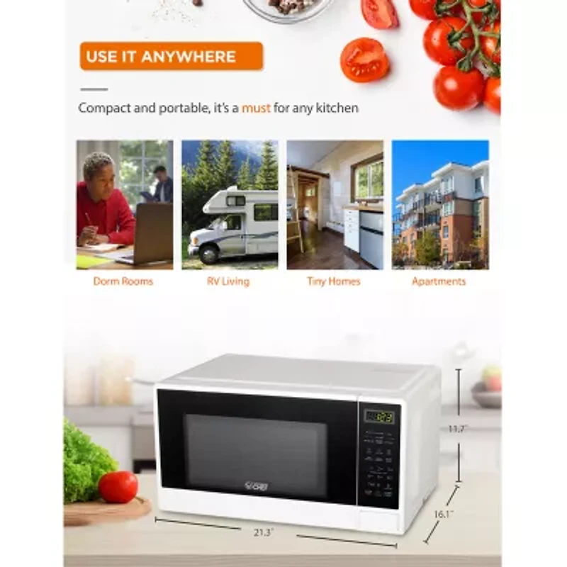 Commercial Chef -Cu. Ft. Countertop Microwave