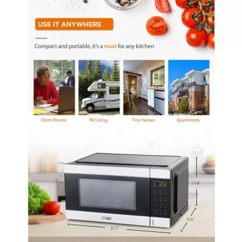 Commercial Chef -Cu. Ft. Countertop Microwave