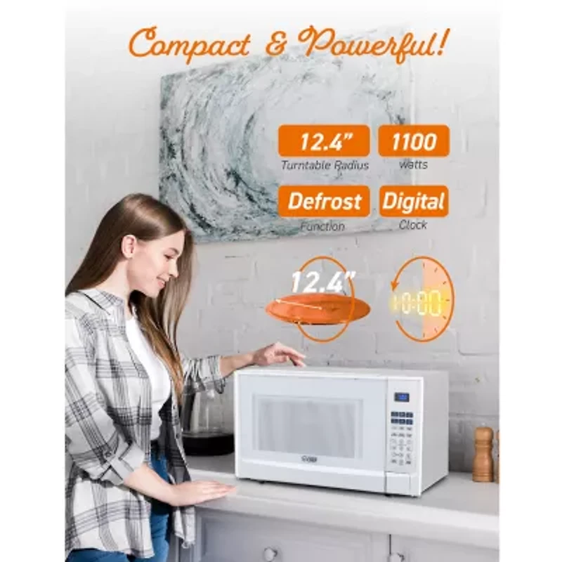 Commercial Chef 1.4-Cu. Ft. Countertop Microwave - White