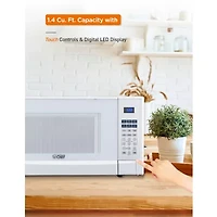 Commercial Chef 1.4-Cu. Ft. Countertop Microwave - White